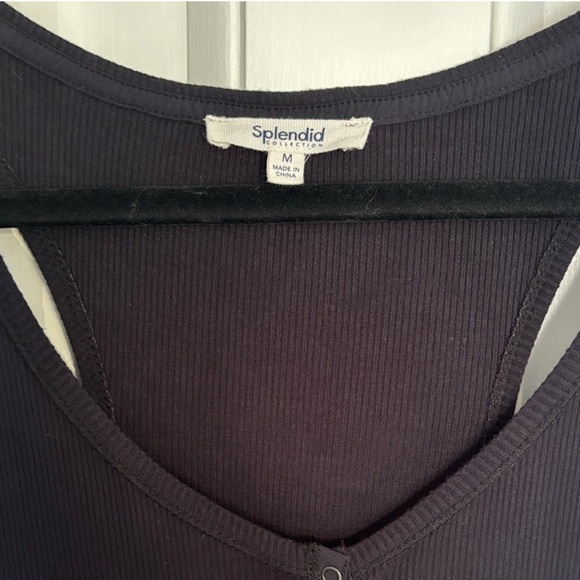 Splendid Raven Henley Maxi Tank Dress - Picture 2 of 5